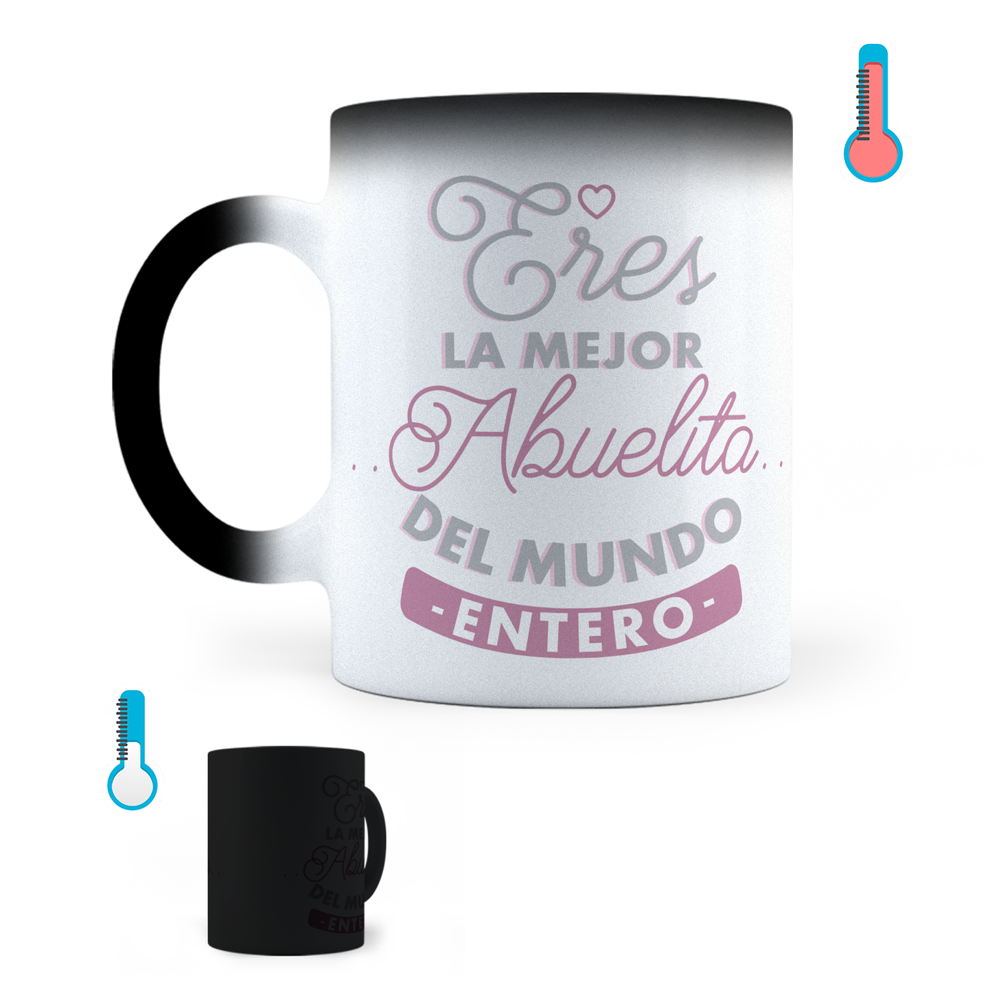 Taza Mágica La Mejor Abuela del Mundo - Térmica 11 oz (320 ml)