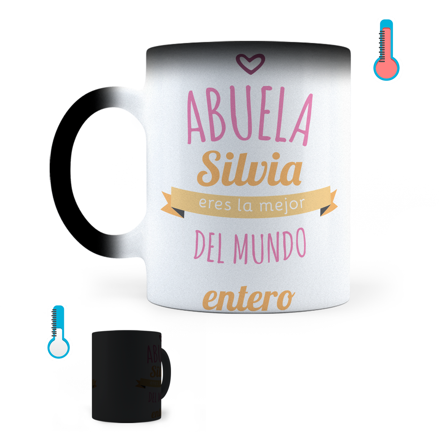 Taza Mágica Abuela Eres La Mejor Del Mundo - Térmica 11 oz (320 ml)