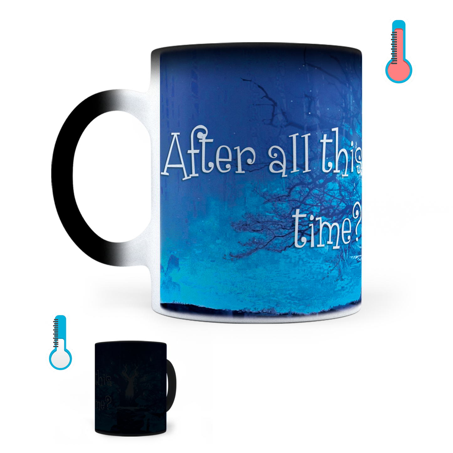 Taza Mágica Harry Potter Patronus - Térmica 11 oz (320 ml)