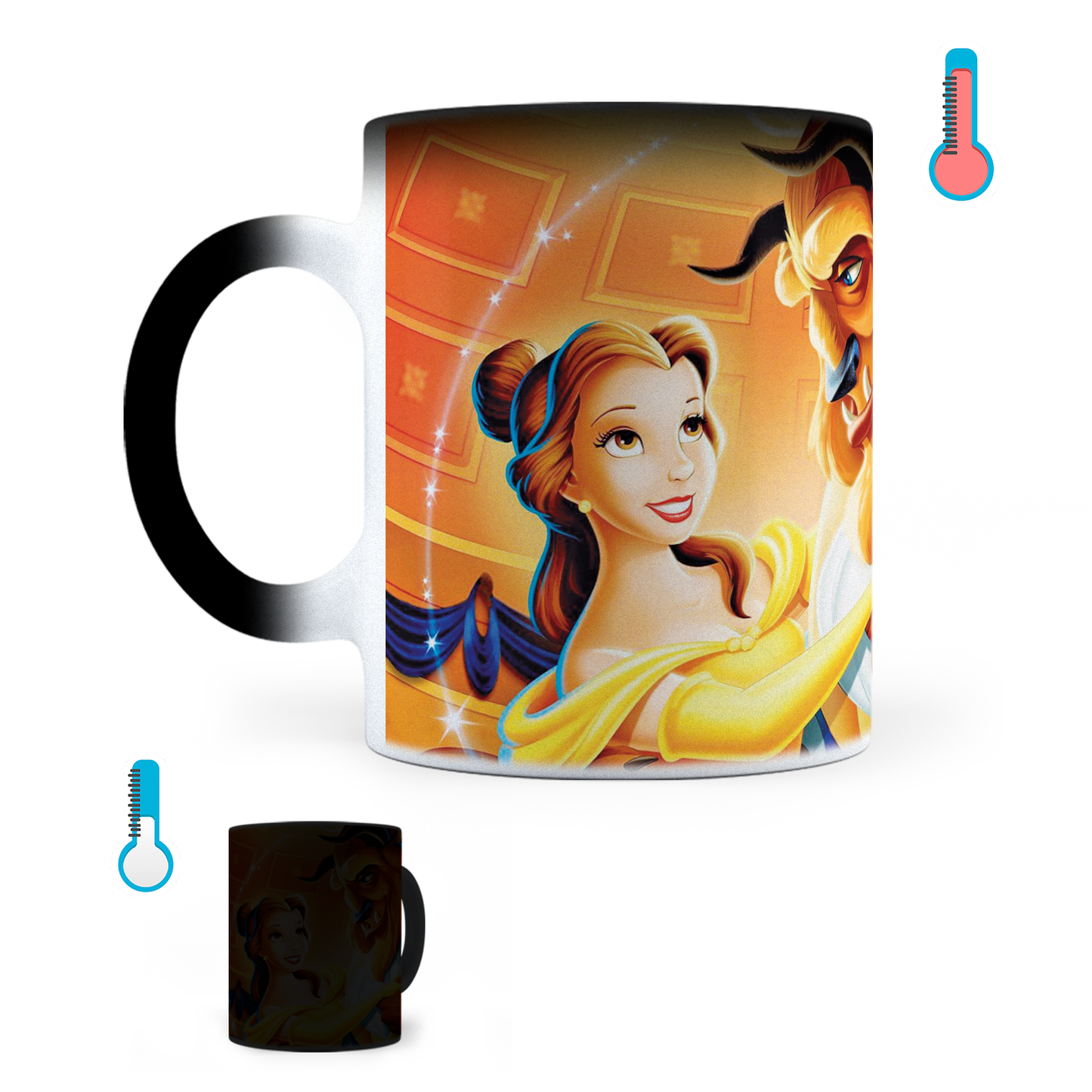 Taza Mágica La Bella Y La Bestia - Térmica 11 oz (320 ml)