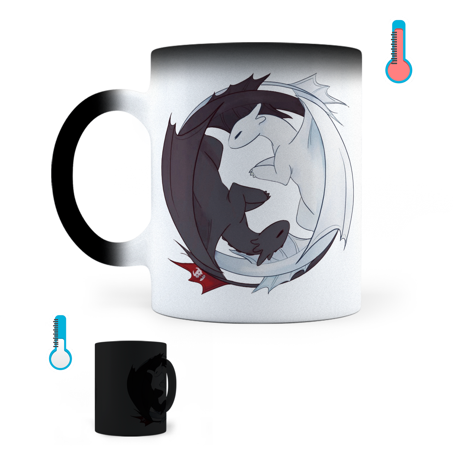 Taza Mágica Furia Luminosa Y Furia Nocturna - Térmica 11 oz (320 ml)