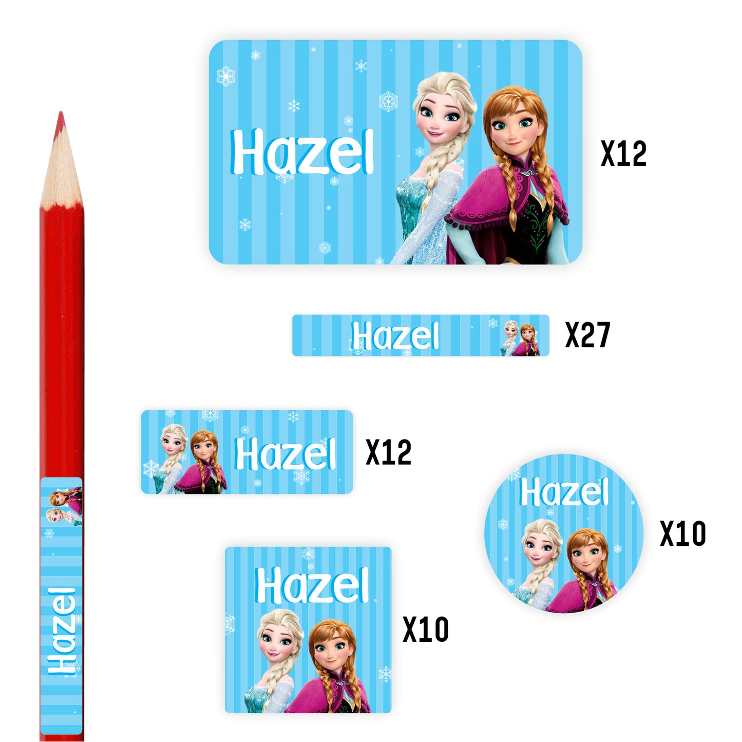 Etiquetas Princesas Personalizadas