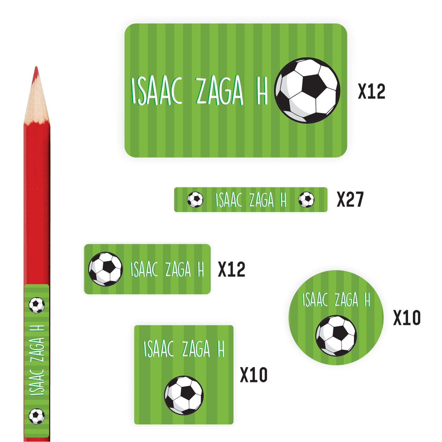 Etiquetas Fútbol Personalizadas