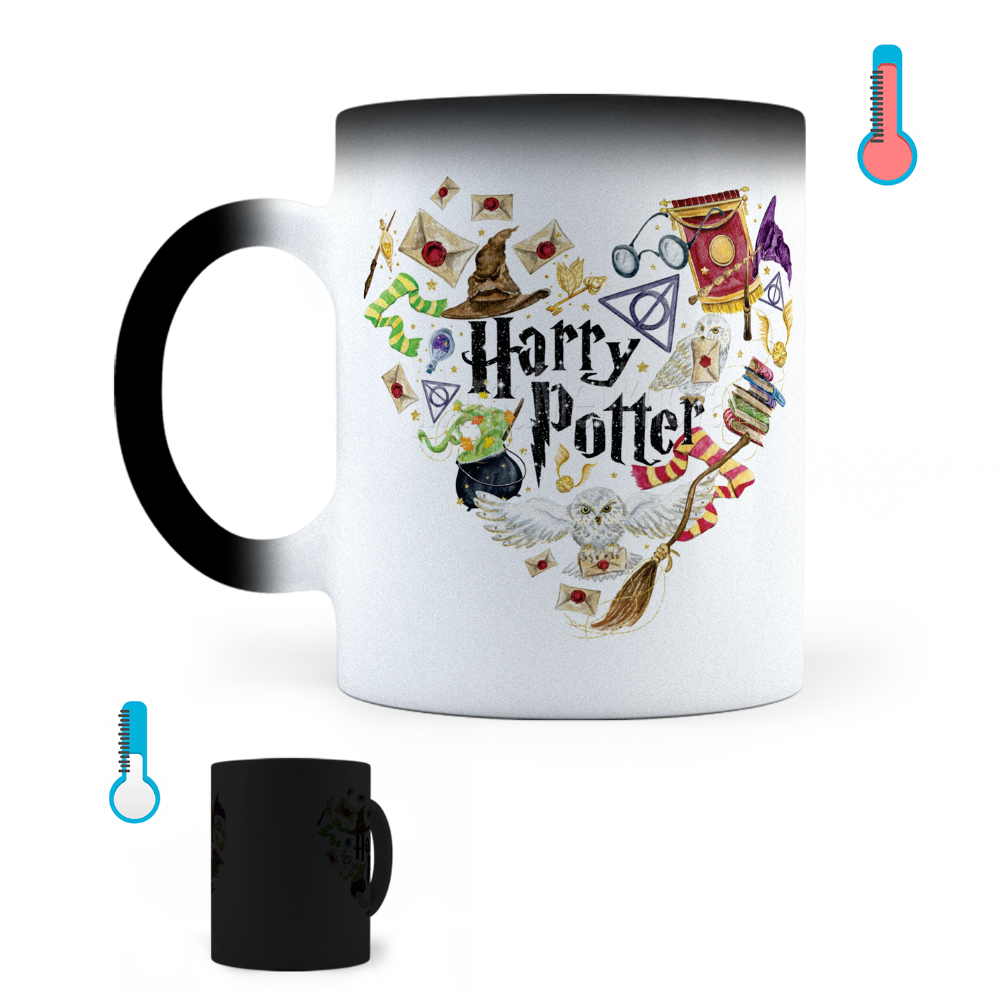 Taza Mágica Harry Potter Love - Térmica 11 oz (320 ml)