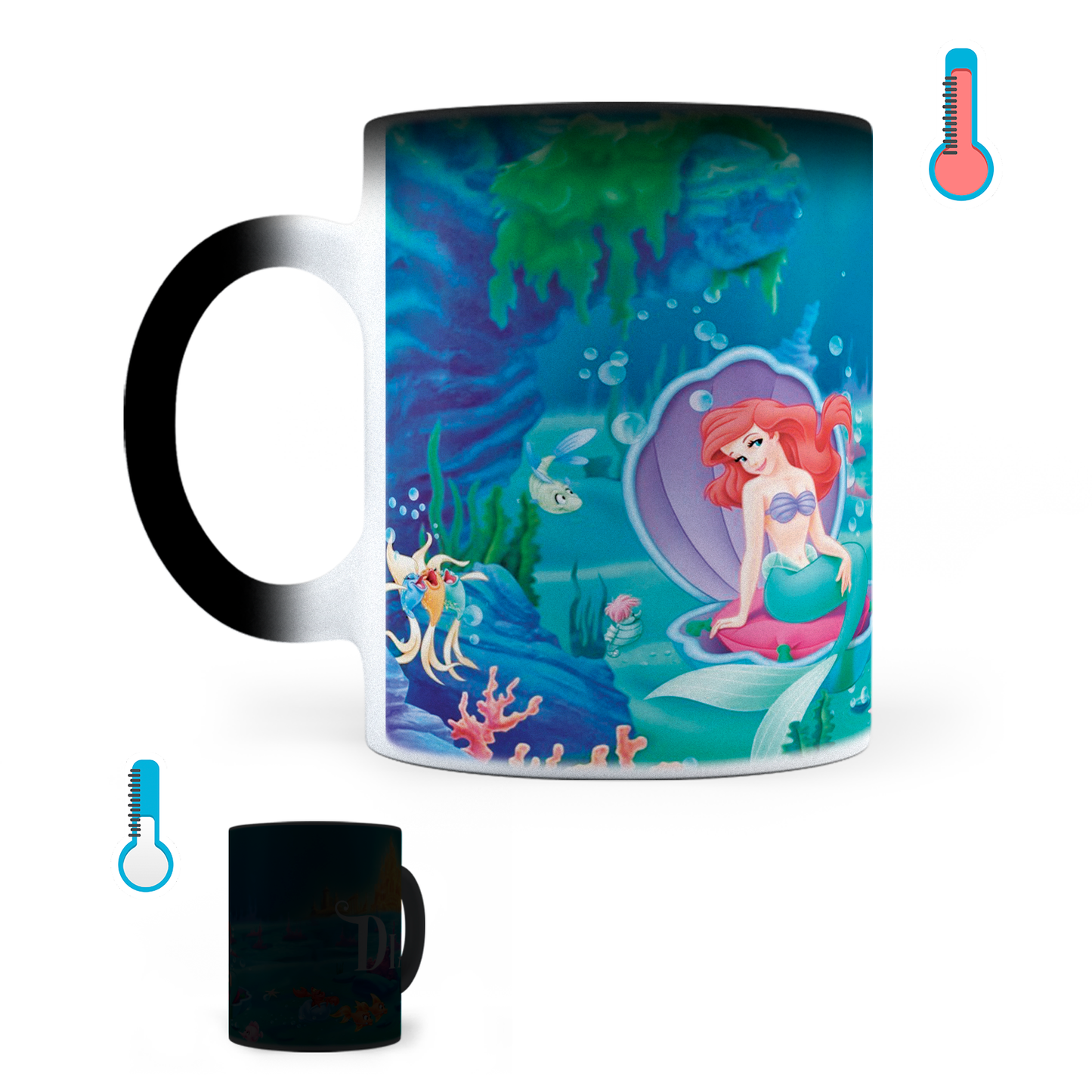 Taza Mágica Sirenita Personalizada - Térmica 11 oz (320 ml)