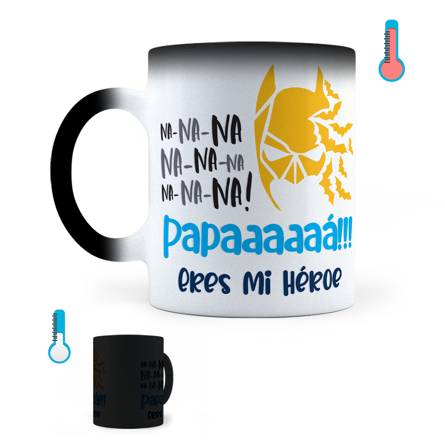 Taza Mágica Bati Papá - Térmica 11 oz (320 ml)