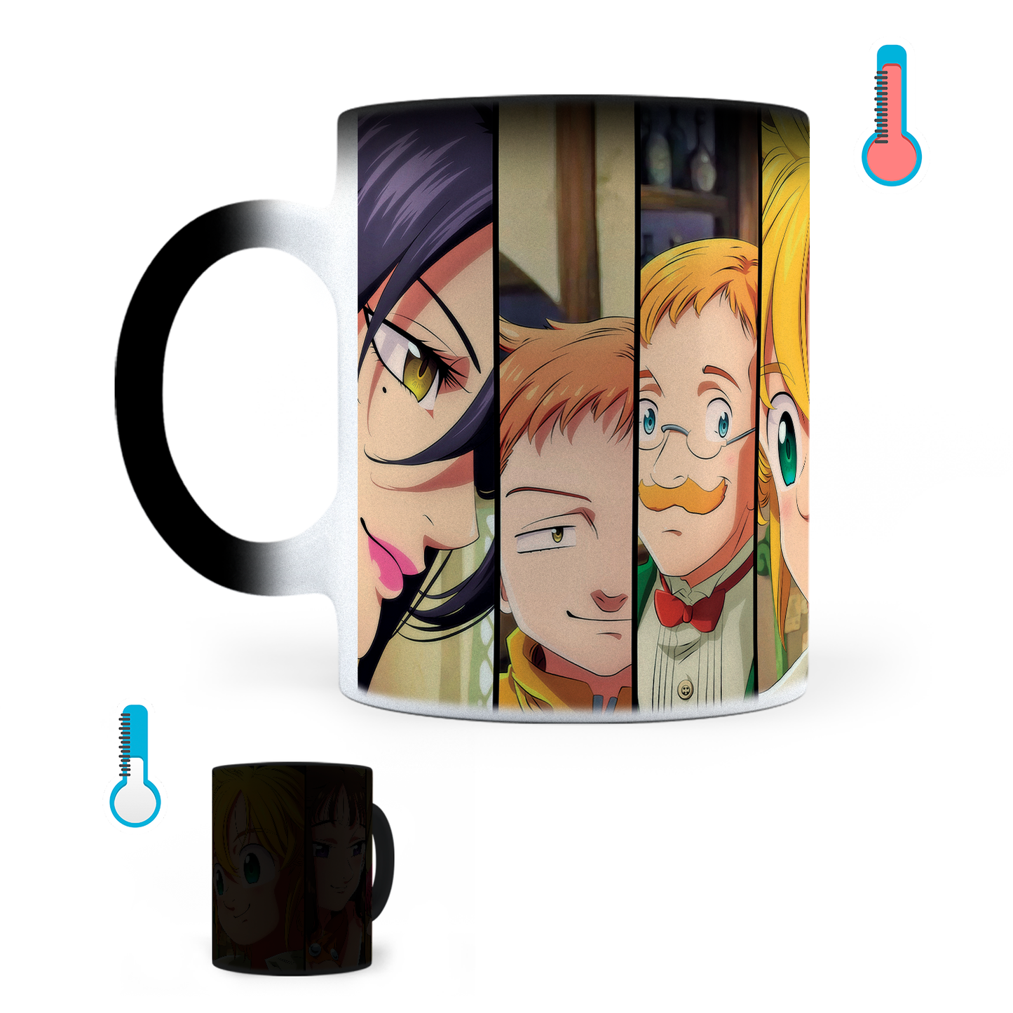 Taza Mágica Los Siete Pecados Capitales - Térmica 11 oz (320 ml)