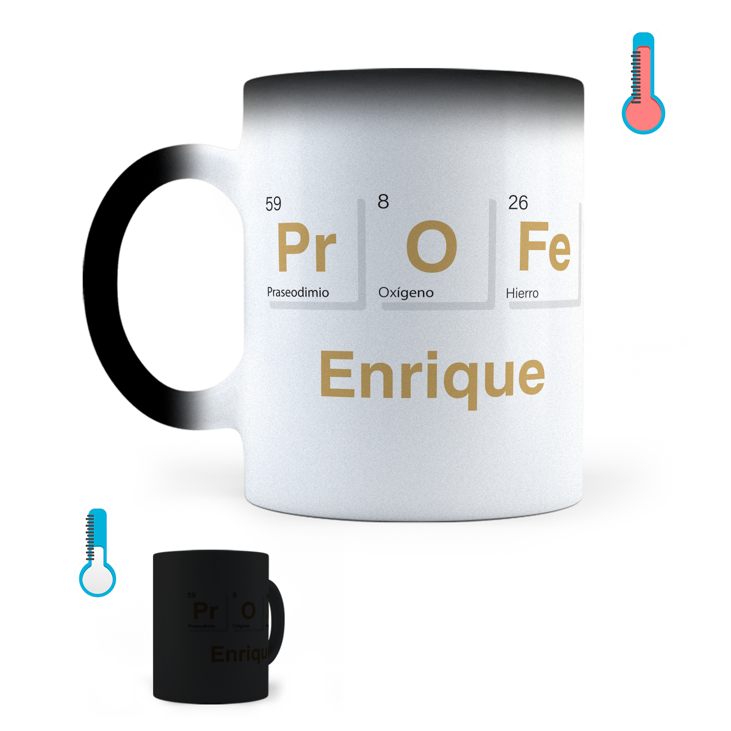 Taza Mágica Profesor Personalizada - Térmica 11 oz (320 ml)