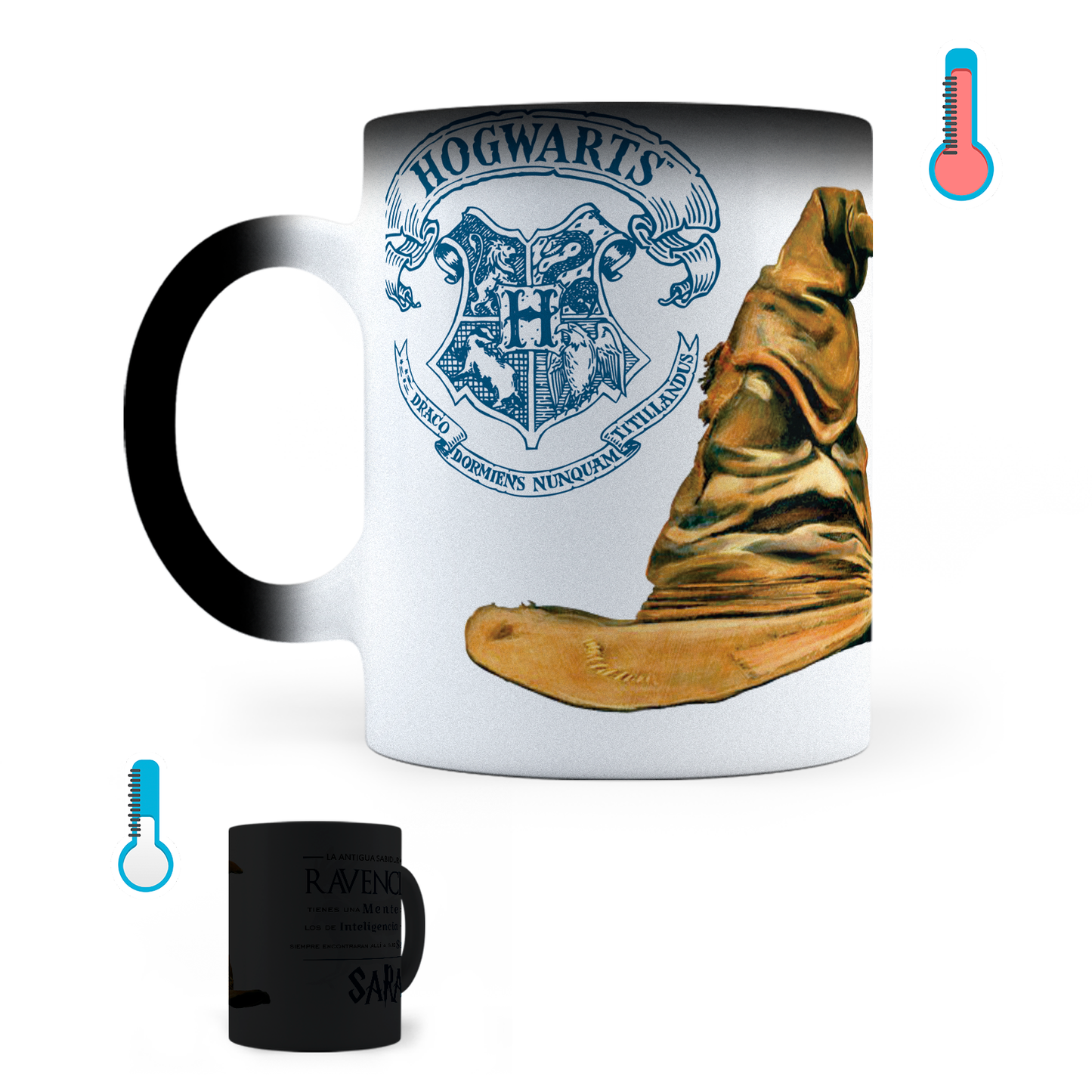 Taza Mágica Personalizada Ravenclaw Harry Potter - Térmica 11 oz (320 ml)