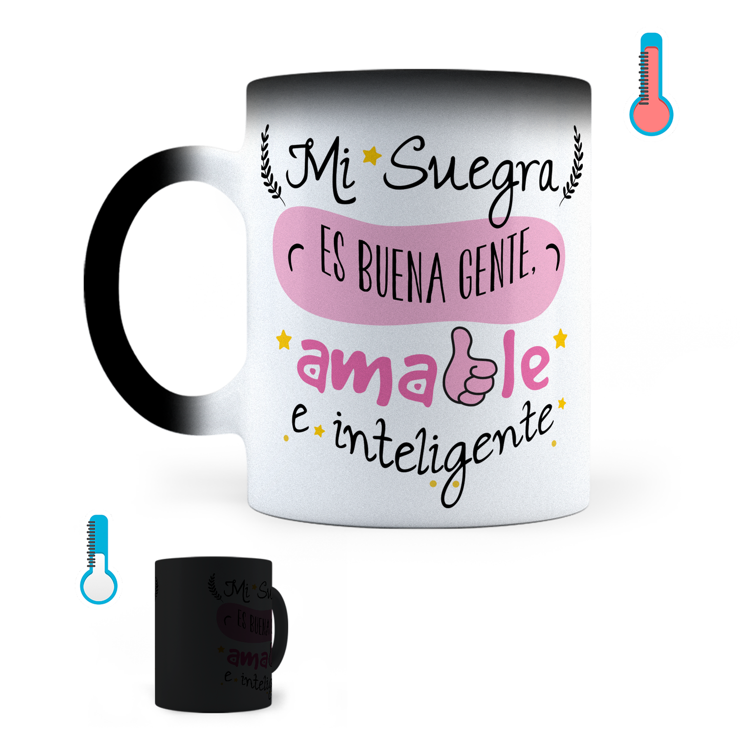 Taza Mágica Mi Suegra Es Buena Gente - Térmica 11 oz ml (320)