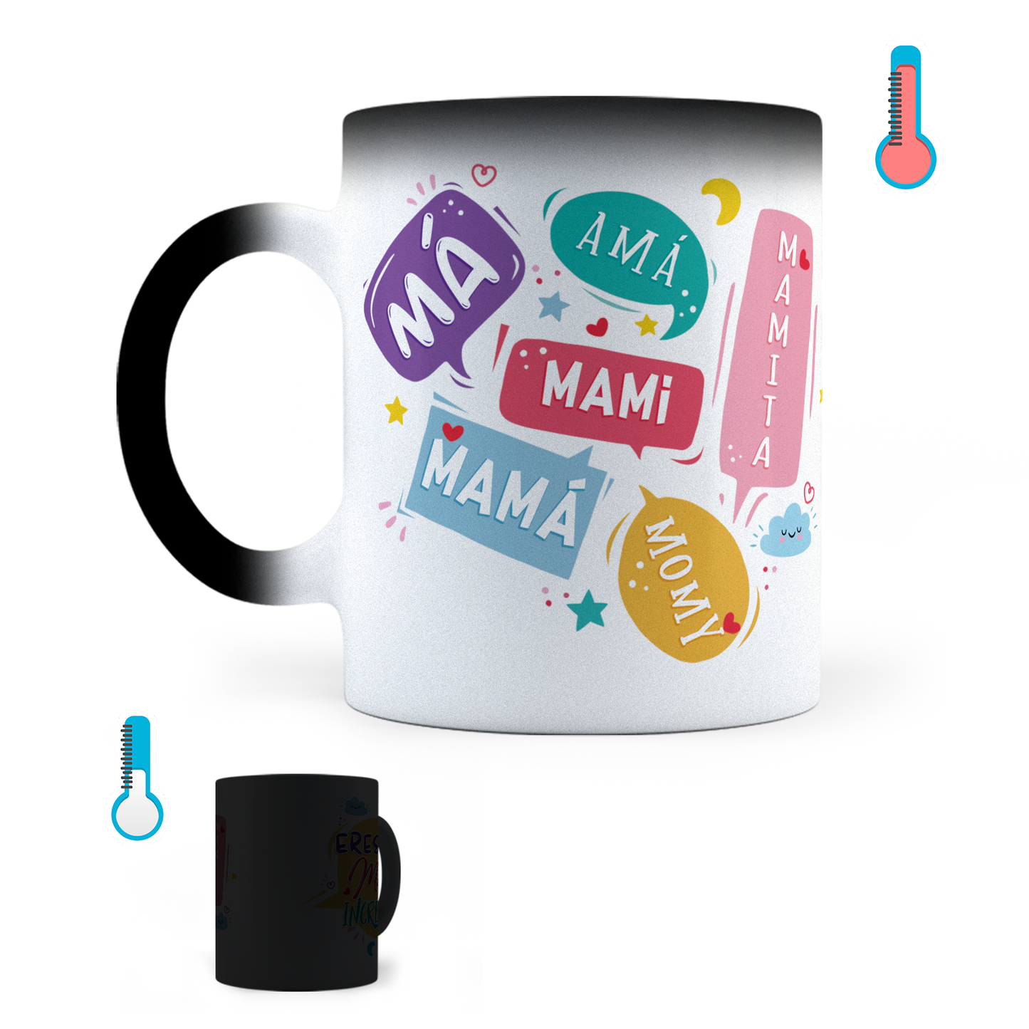 Taza Mágica Eres Una Mamá Increíble - Térmica 11 oz (320 ml)