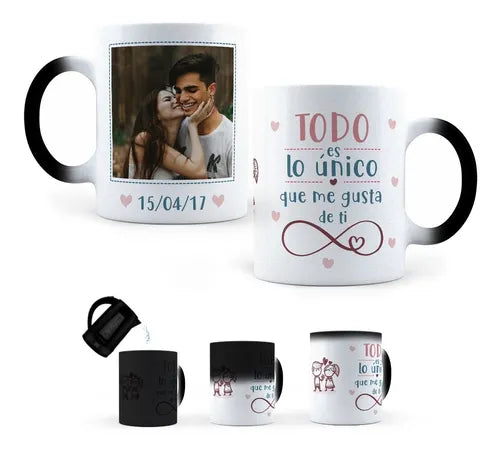 Taza Mágica Pareja / Amor Personalizada