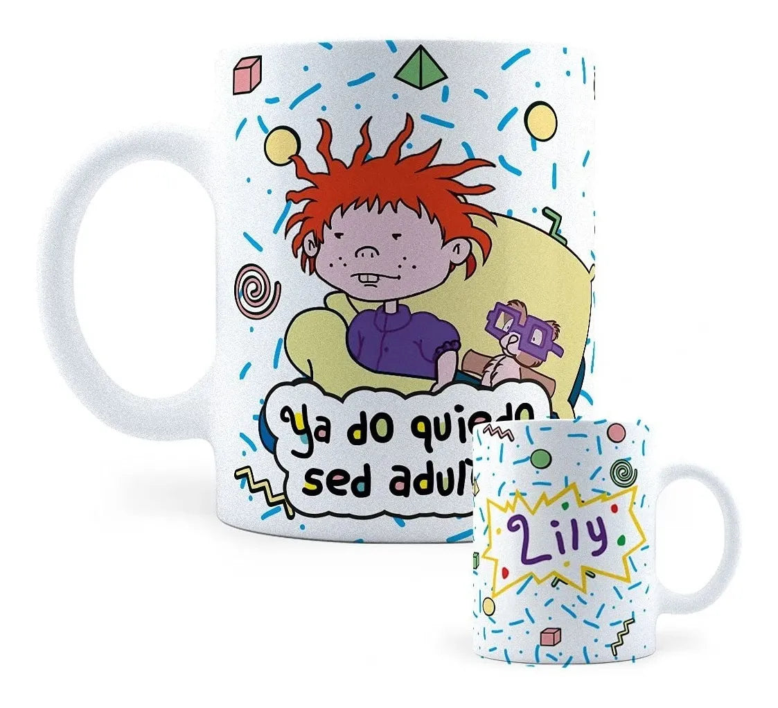 Taza Carlitos - Ya No Quiero Ser Adulto - Personalizada