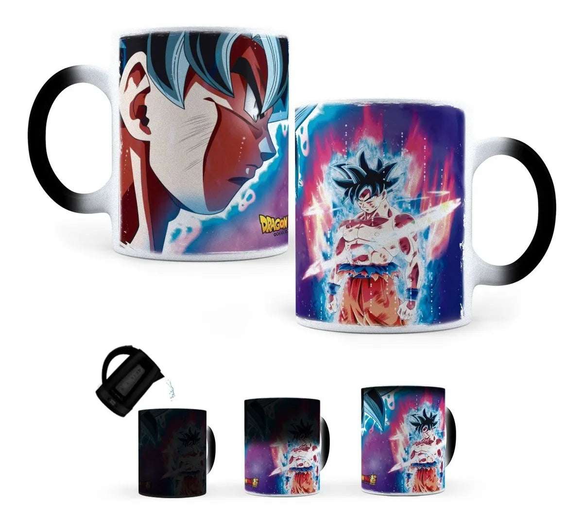 Taza Mágica Goku Ultra Instinto Dragón Ball