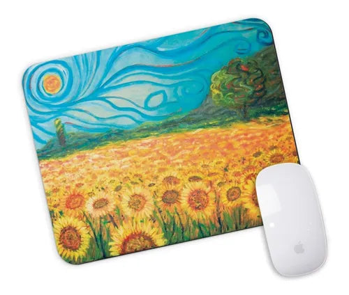 Mouse Pad Los Girasoles De Vincent Van Gogh