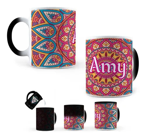 Taza Mágica Mandala Personalizada