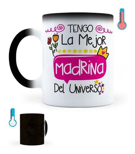 Taza Mágica La Mejor Madrina Del Universo
