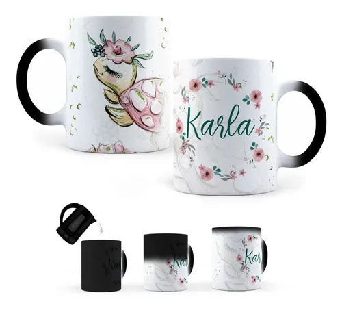 Taza Mágica Tortuga Personalizada