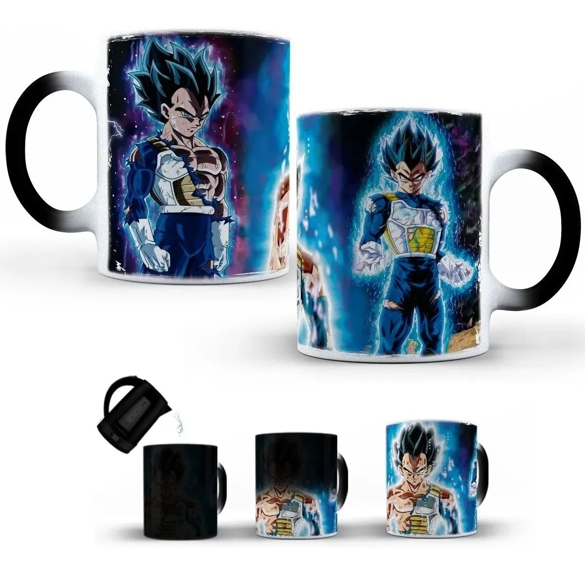 Taza Mágica Vegeta Ultra Instinto Dragón Ball