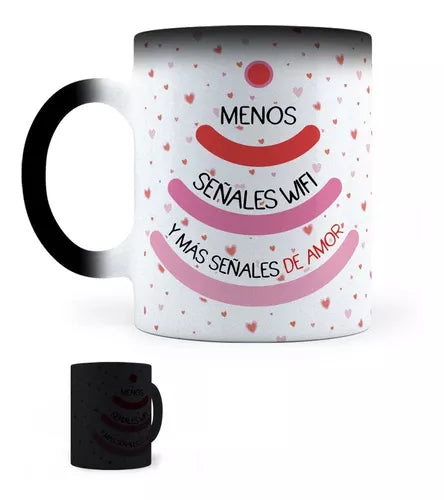 Taza Mágica Menos Señales Wifi Y Más Señales De Amor