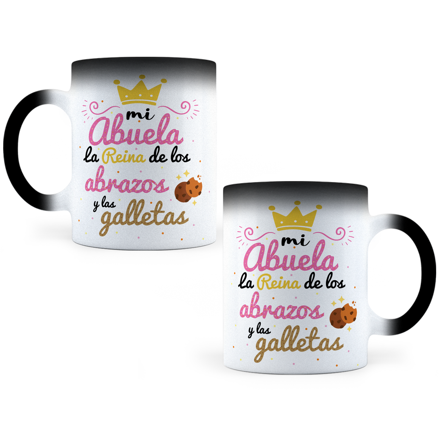 Taza Mágica Mi Abuela La Reina De Las Galletas -  Térmica 11 oz ml (320)