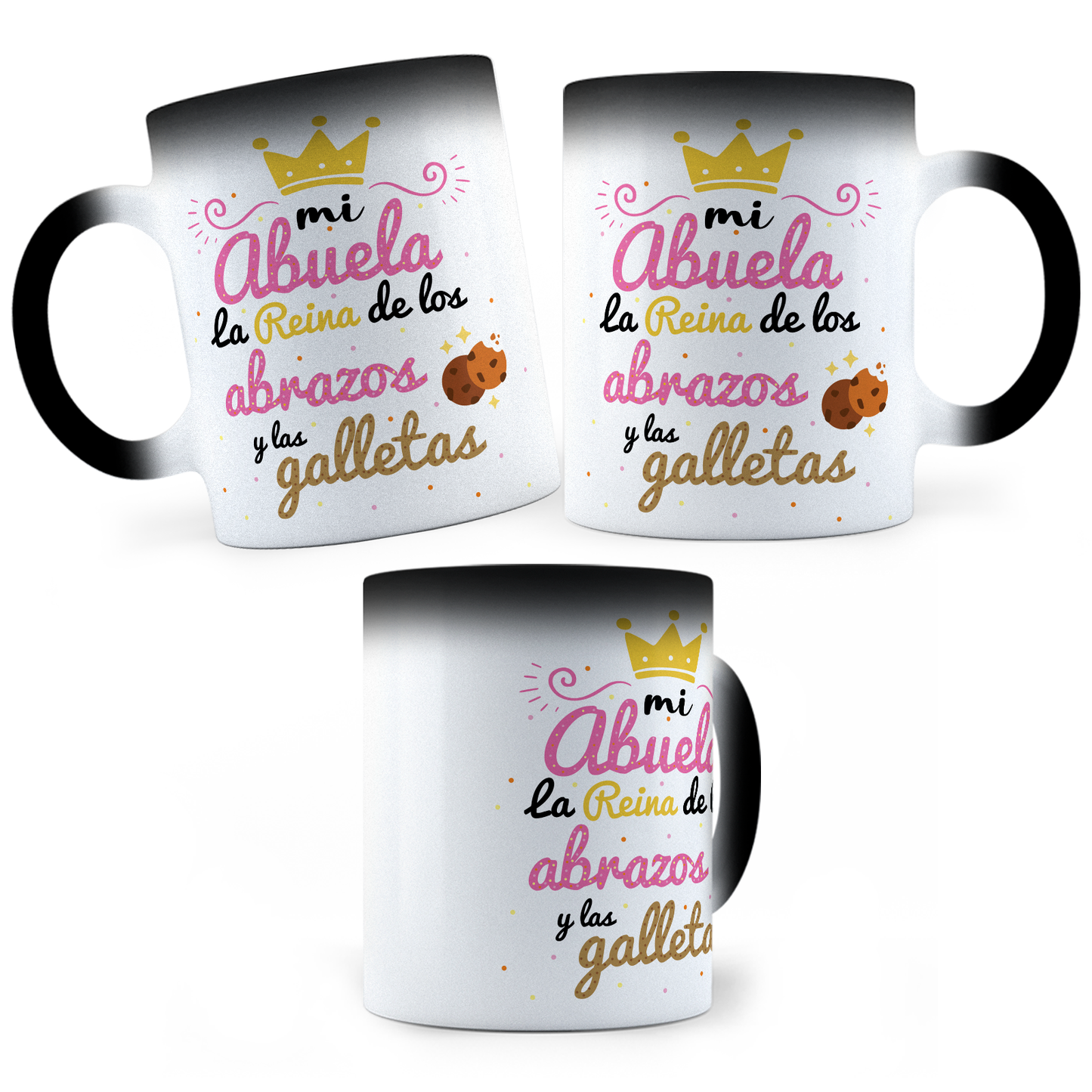Taza Mágica Mi Abuela La Reina De Las Galletas -  Térmica 11 oz ml (320)