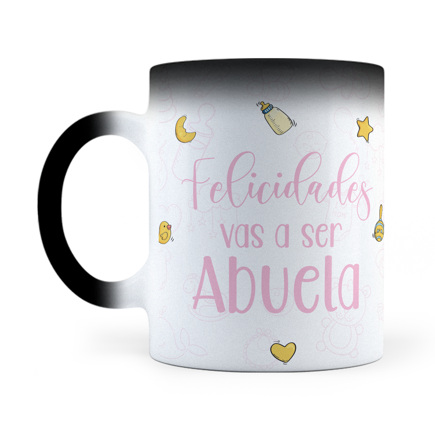 Taza Mágica Vas A Ser Abuela / Abuelo / 2 Tazas - Térmica 11 oz (320 ml)