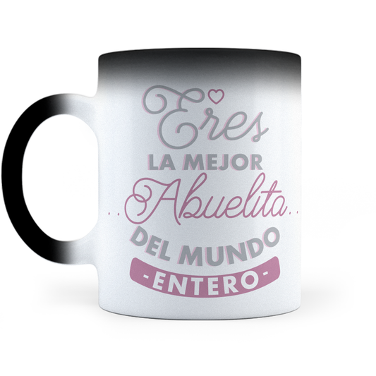 Taza Mágica La Mejor Abuela del Mundo - Térmica 11 oz (320 ml)