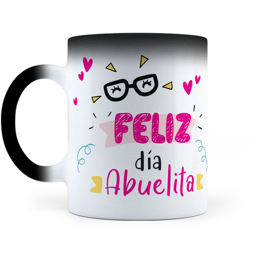 Taza Mágica Feliz Día Abuelita - Térmica 11 oz (320 ml)