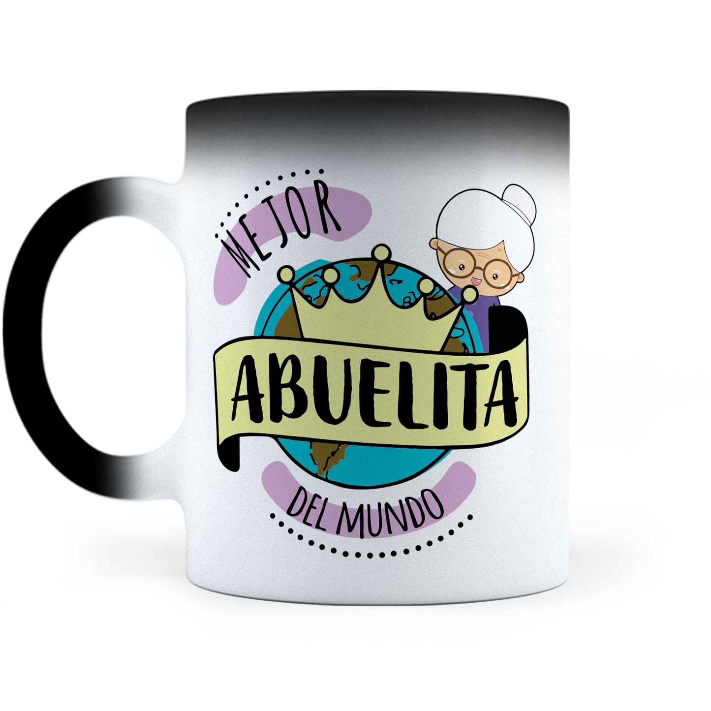 Taza Mágica La Mejor Abuelita Del Mundo - Térmica 11 oz (320 ml)