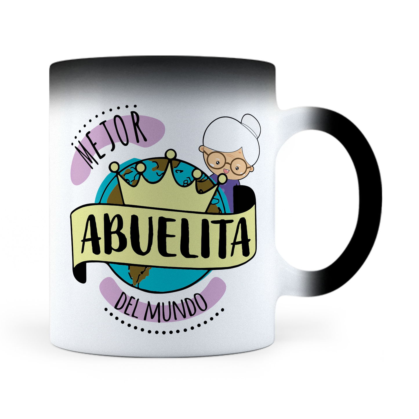 Taza Mágica La Mejor Abuelita Del Mundo - Térmica 11 oz (320 ml)