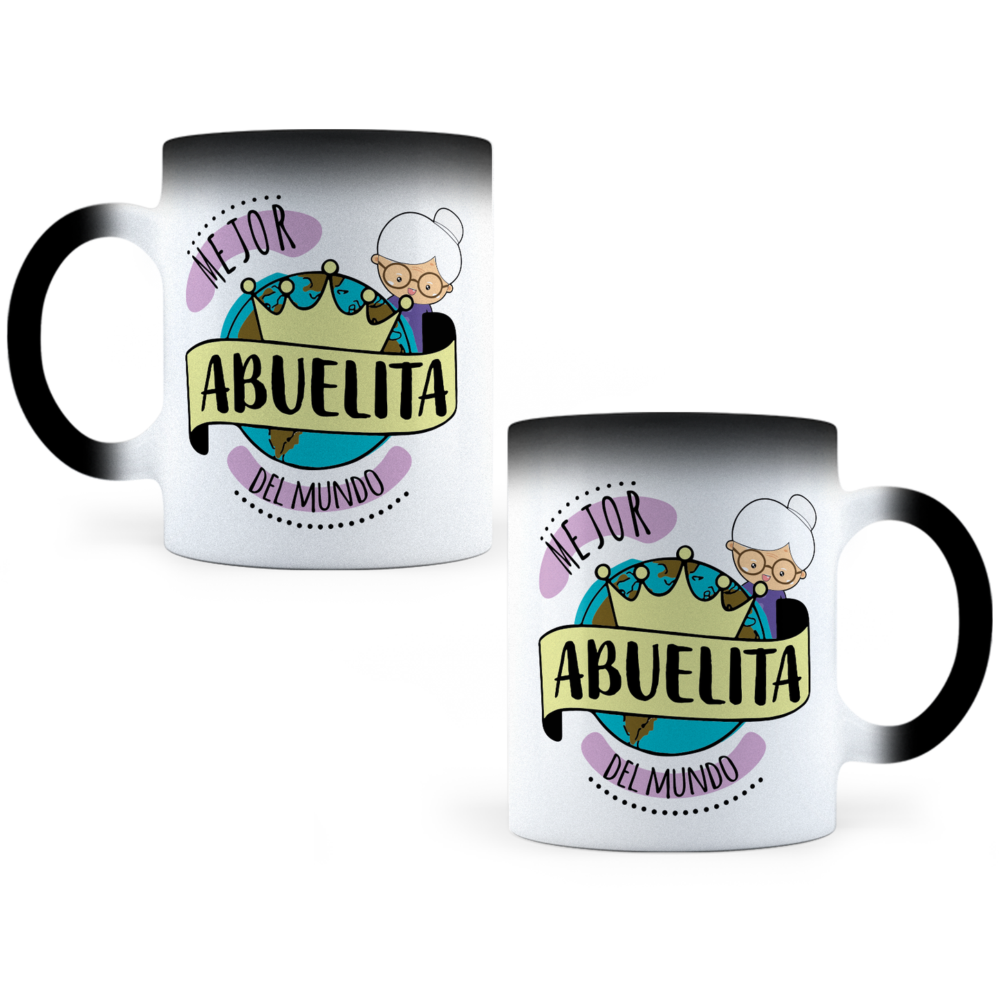 Taza Mágica La Mejor Abuelita Del Mundo - Térmica 11 oz (320 ml)