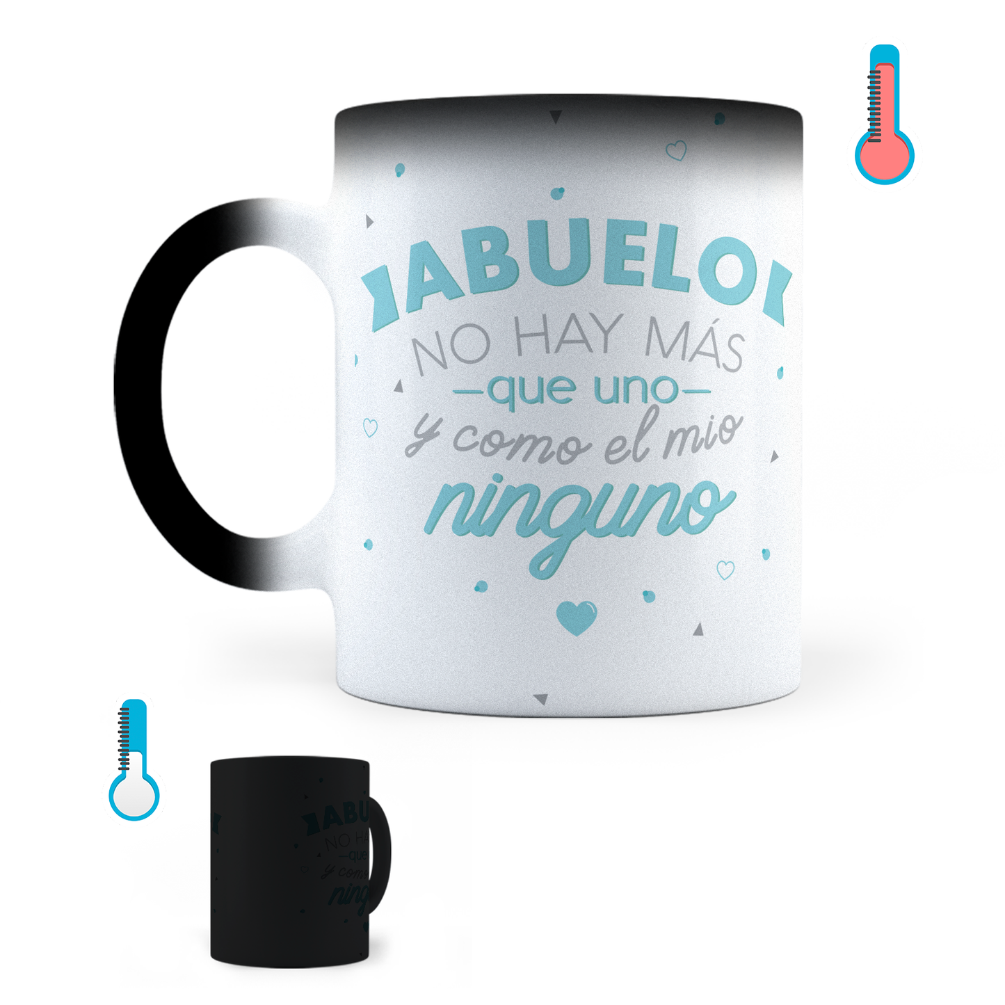 Taza Mágica Abuelo Como el Mío Ninguno - Térmica 11 oz (320 ml)