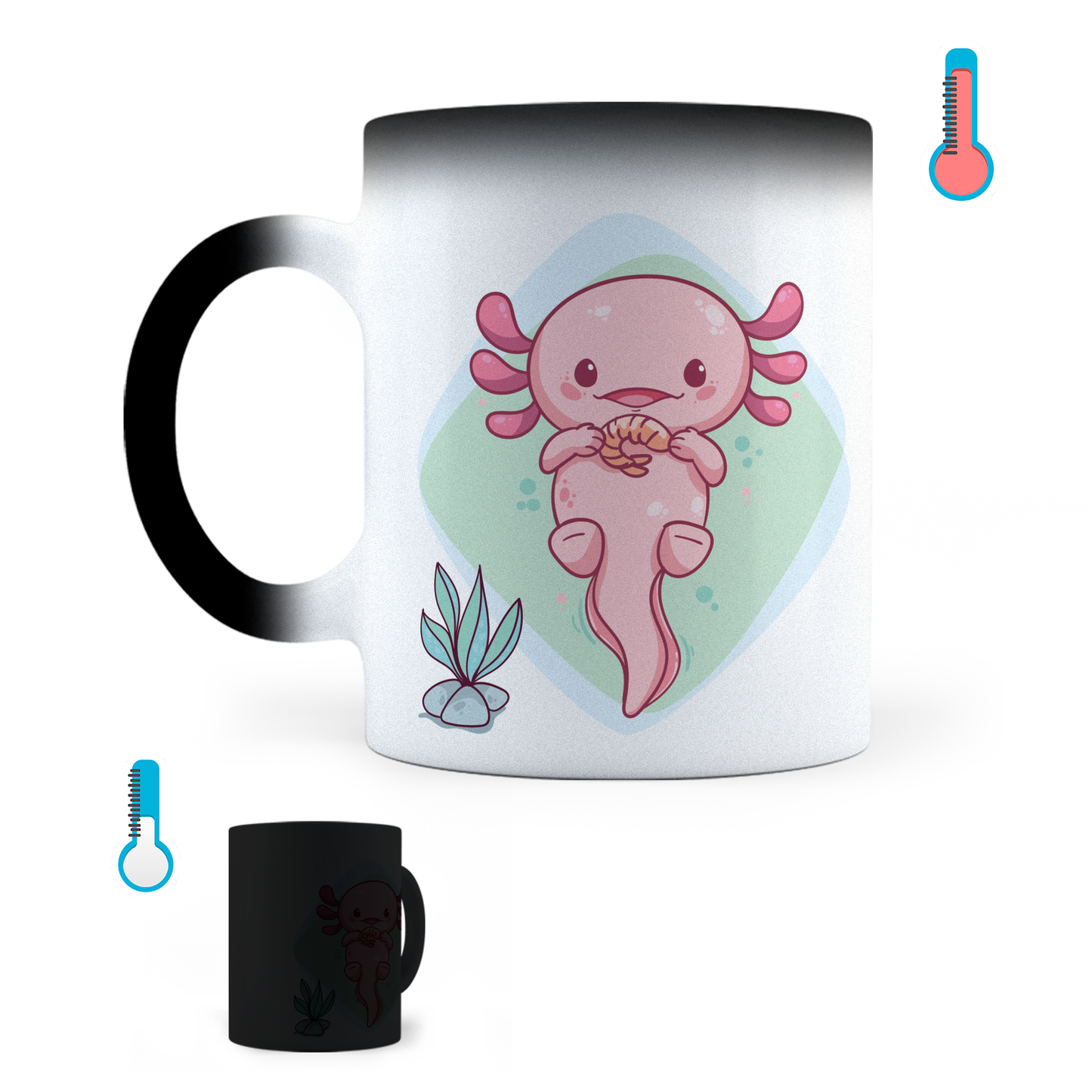 Taza Mágica Ajolote Cute - Térmica 11 oz (320 ml)