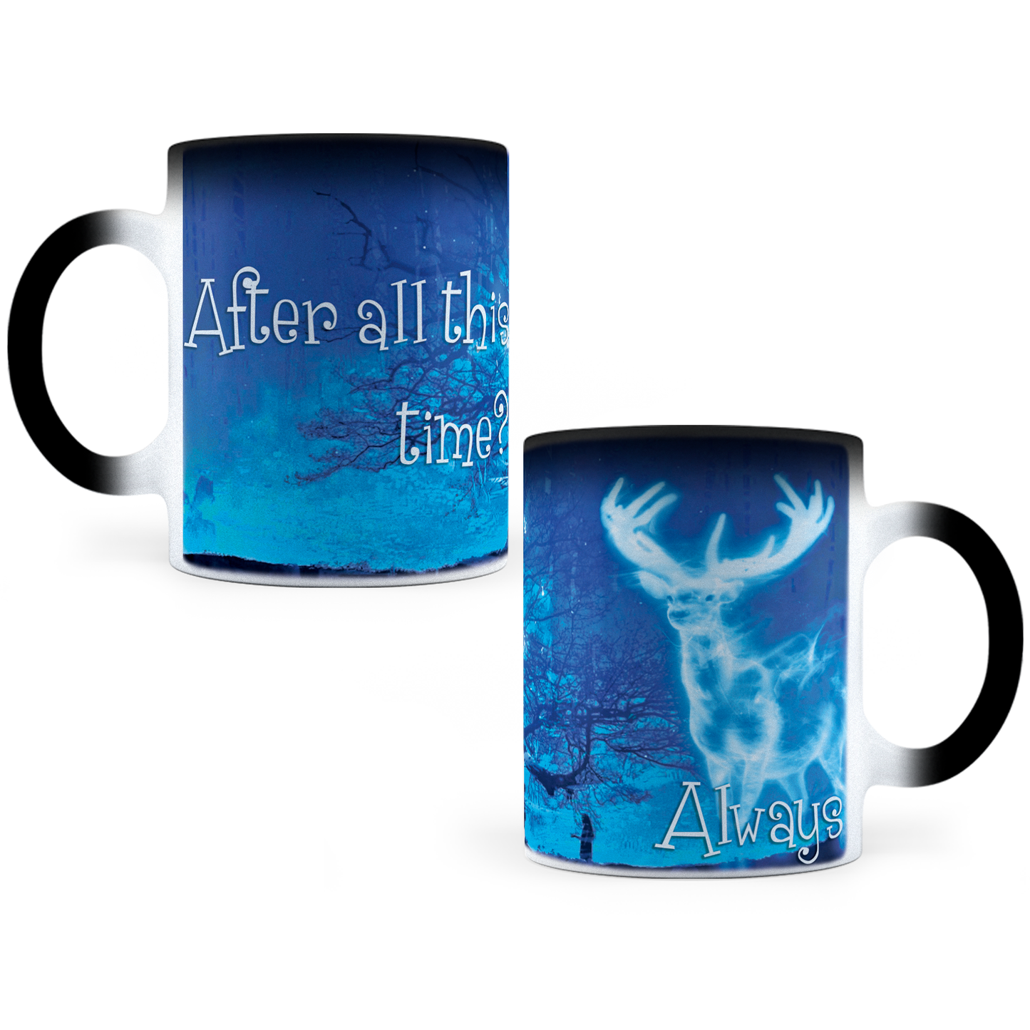 Taza Mágica Harry Potter Patronus -  Térmica 11 oz (320 ml)