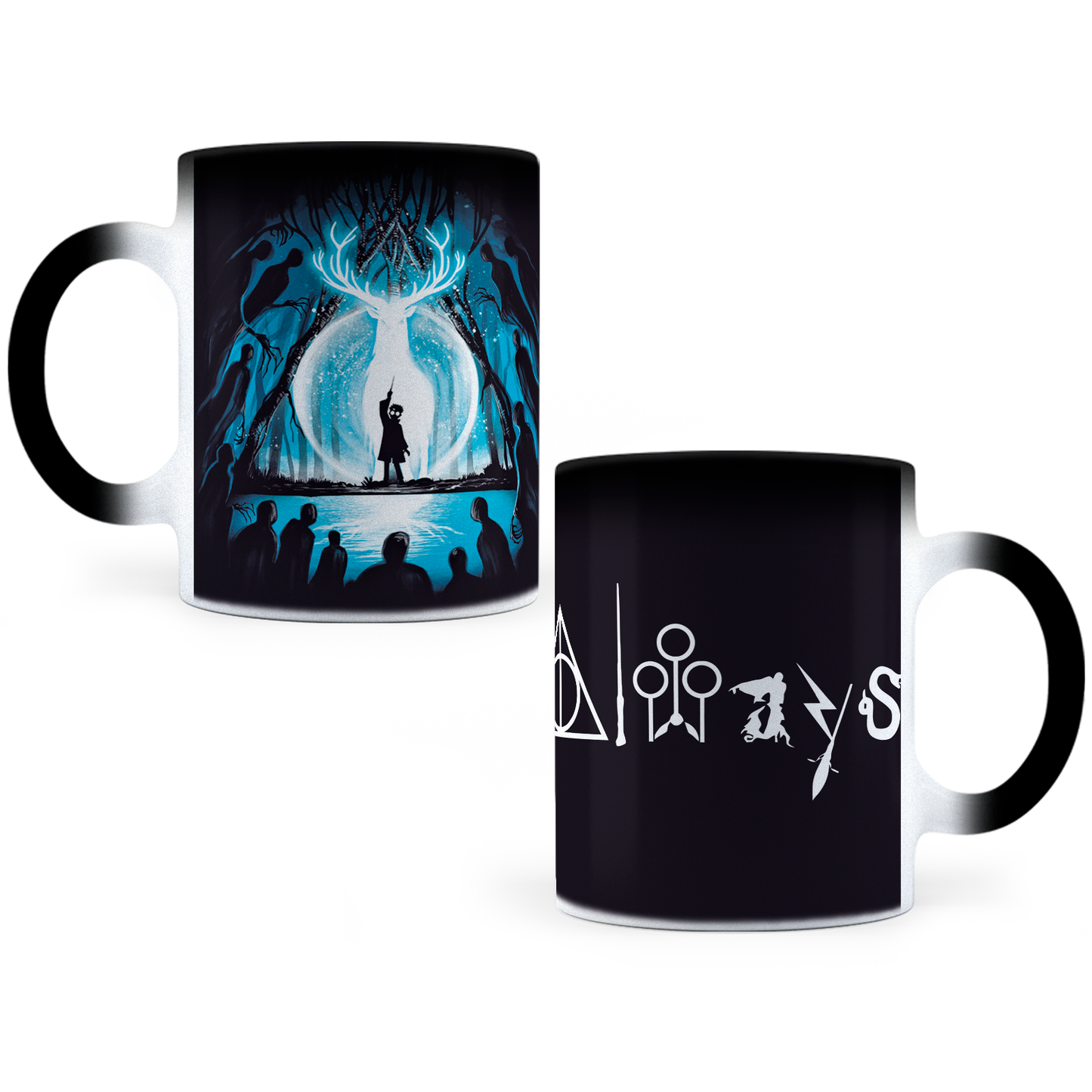 Taza Mágica Harry Potter Patronus / Always - Térmica 11 oz (320 ml)