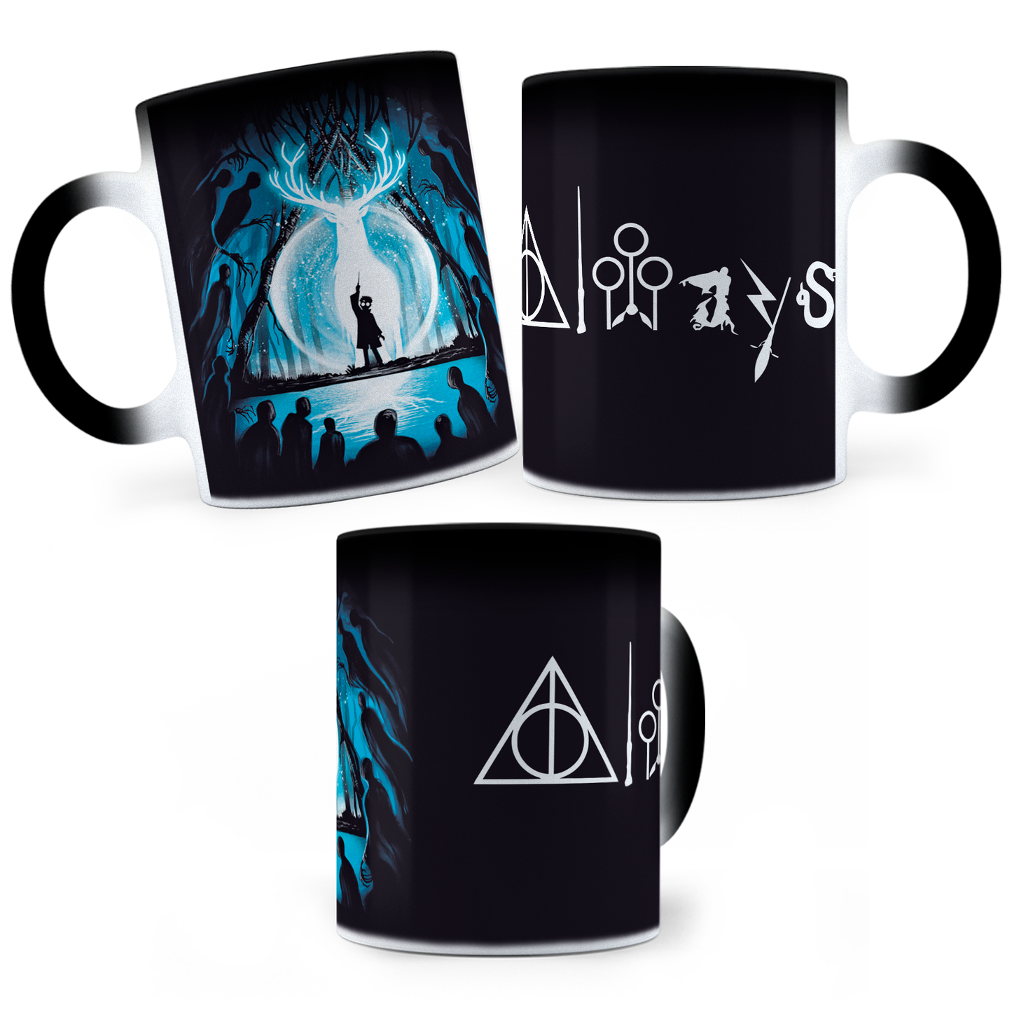 Taza Mágica Harry Potter Patronus / Always - Térmica 11 oz (320 ml)