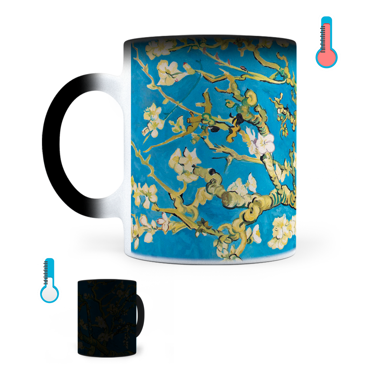 Taza Mágica Almendro En Flor Vincent Van Gogh - Térmica 11 oz (320 ml)