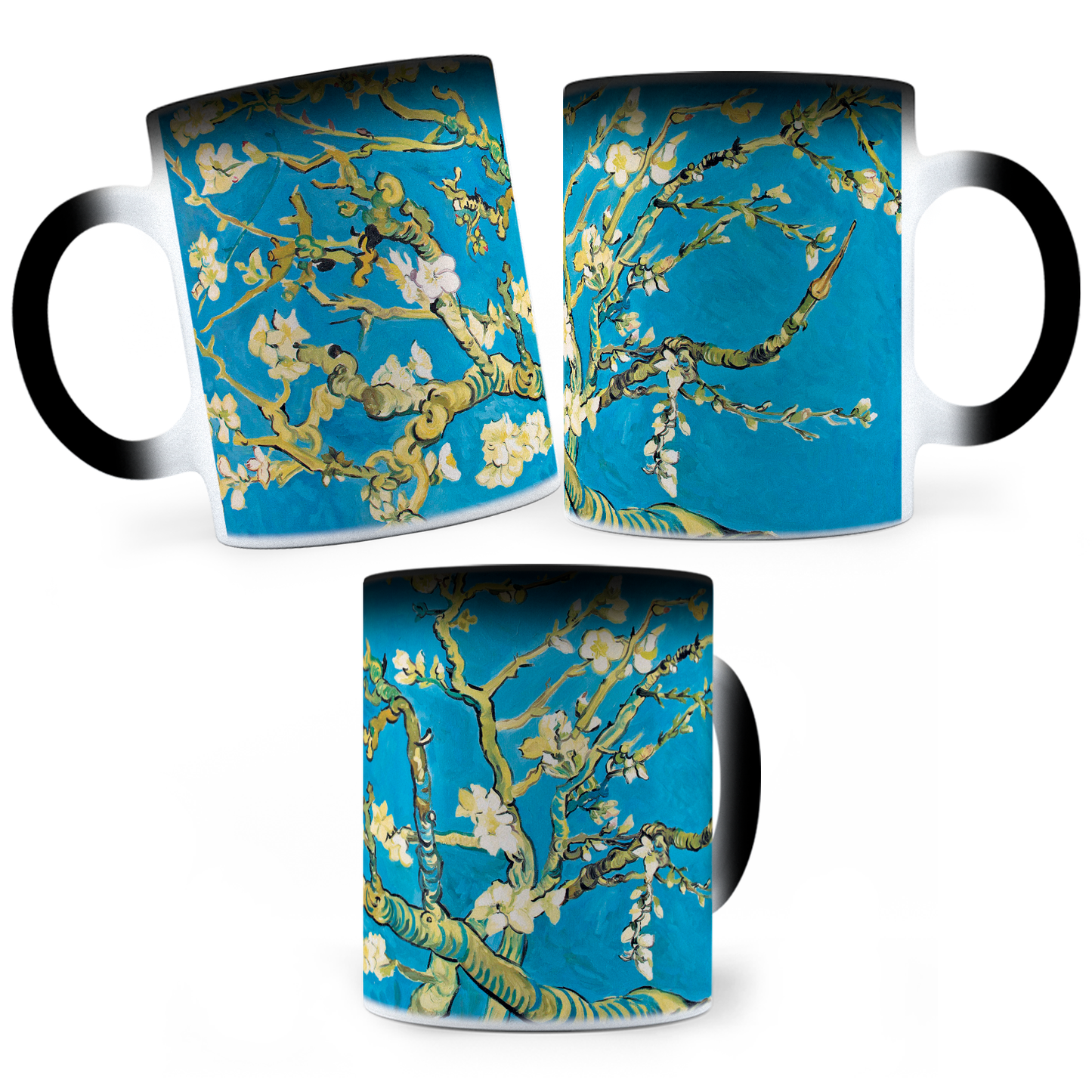 Taza Mágica Almendro En Flor Vincent Van Gogh - Térmica 11 oz (320 ml)