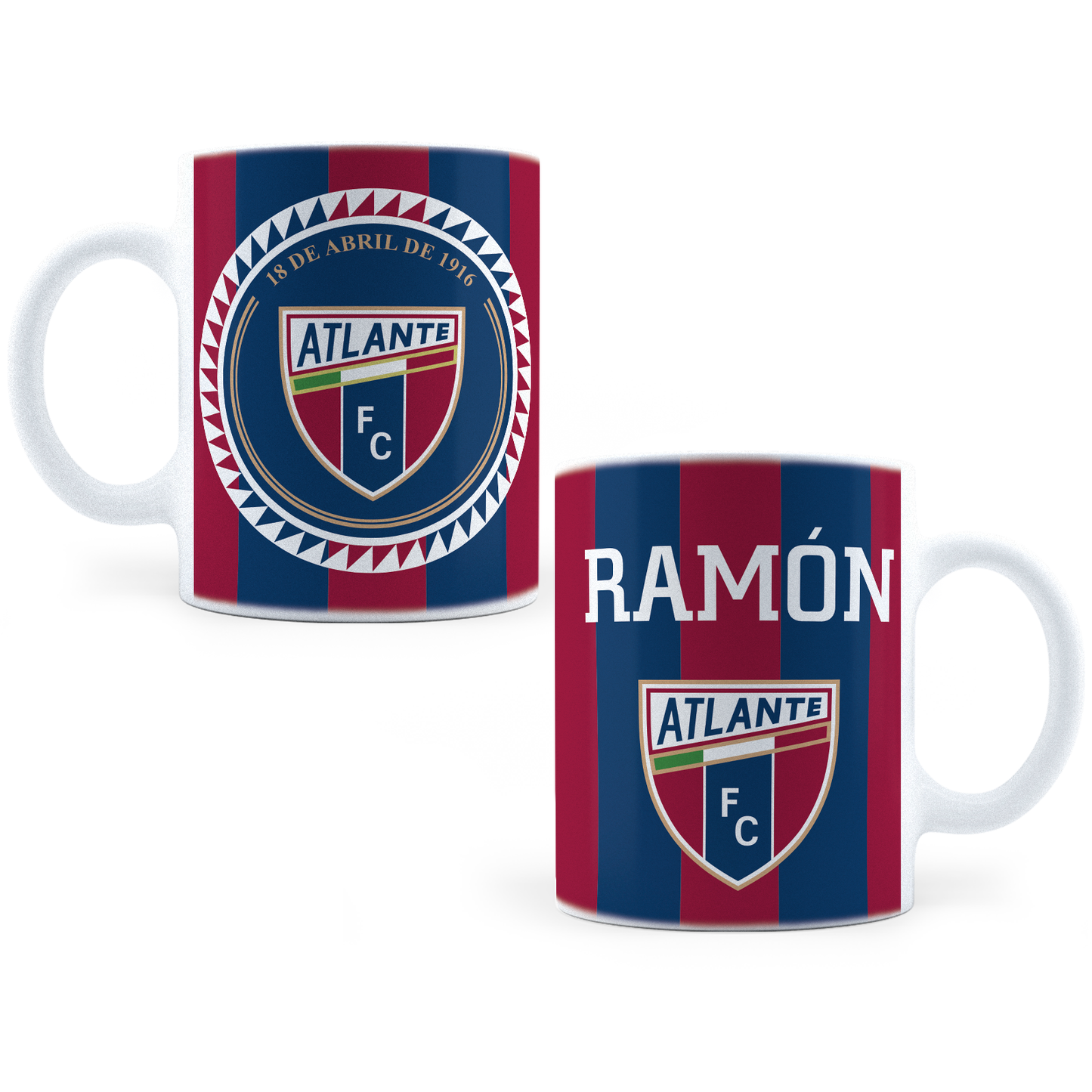 Taza Atlante Fútbol Personalizada - 11Oz (320 ml)