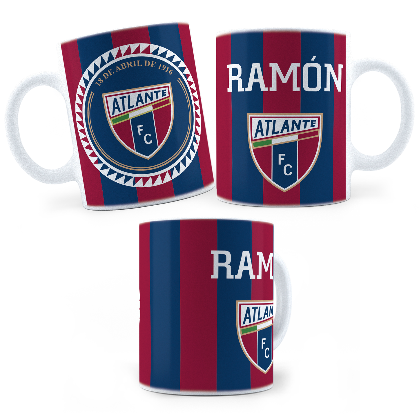 Taza Atlante Fútbol Personalizada - 11Oz (320 ml)
