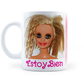 Taza Estoy Bien Meme Barbie -11 oz (320 ml)