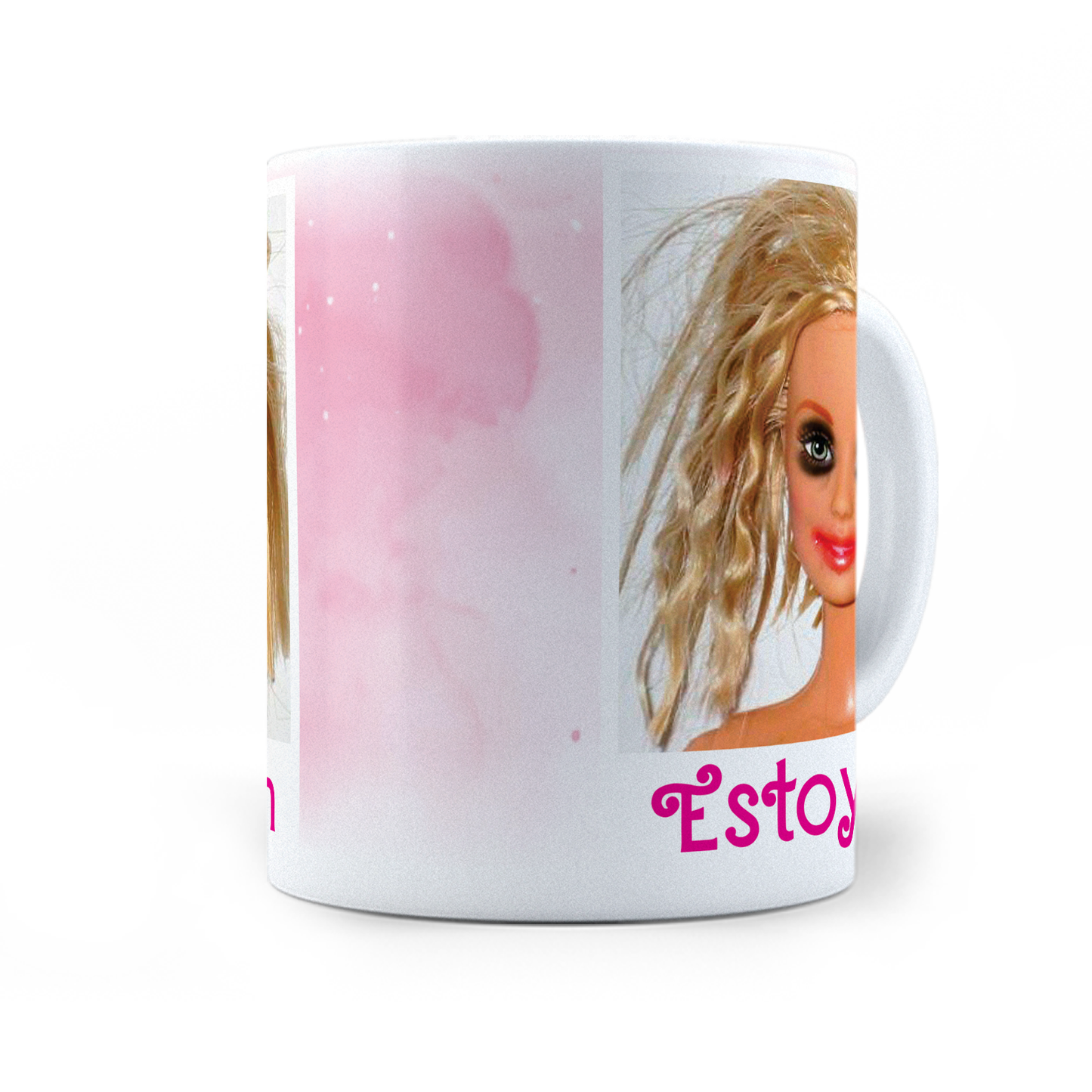 Taza Estoy Bien Meme Barbie -11 oz (320 ml)