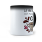 Taza Mágica La Vida Es Mejor Con Mucho Café - Térmica 11 oz ml (320)