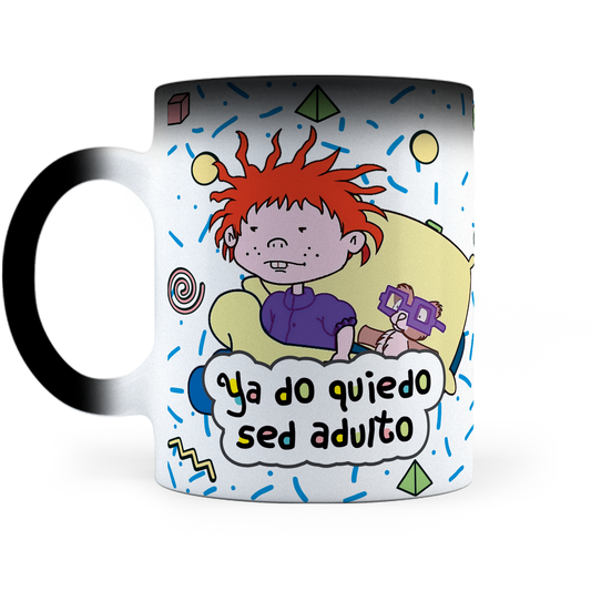 Taza Mágica Carlitos - Ya No Quiero Ser Adulto Personalizada -  Térmica 11 oz (320 ml)