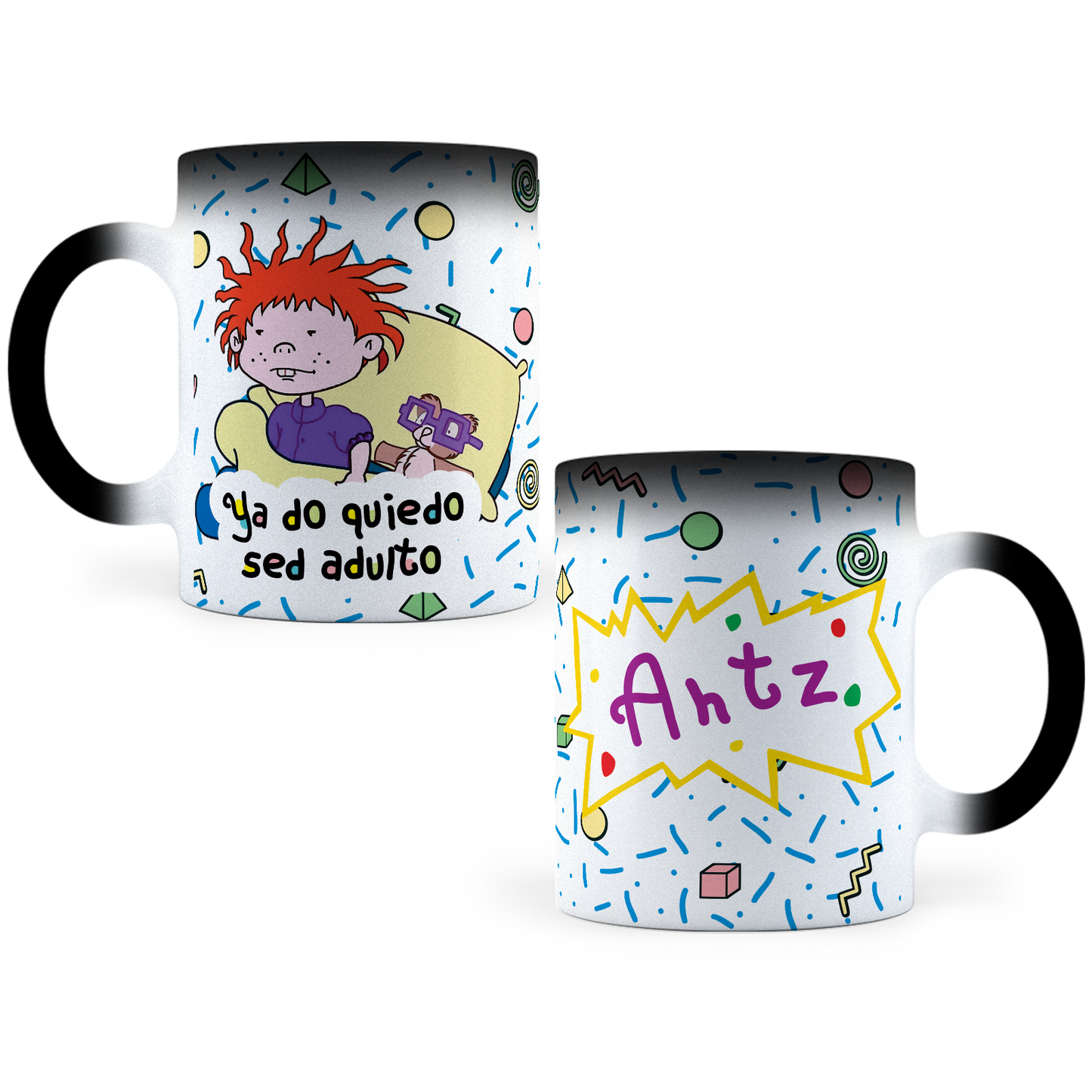 Taza Mágica Carlitos - Ya No Quiero Ser Adulto Personalizada -  Térmica 11 oz (320 ml)