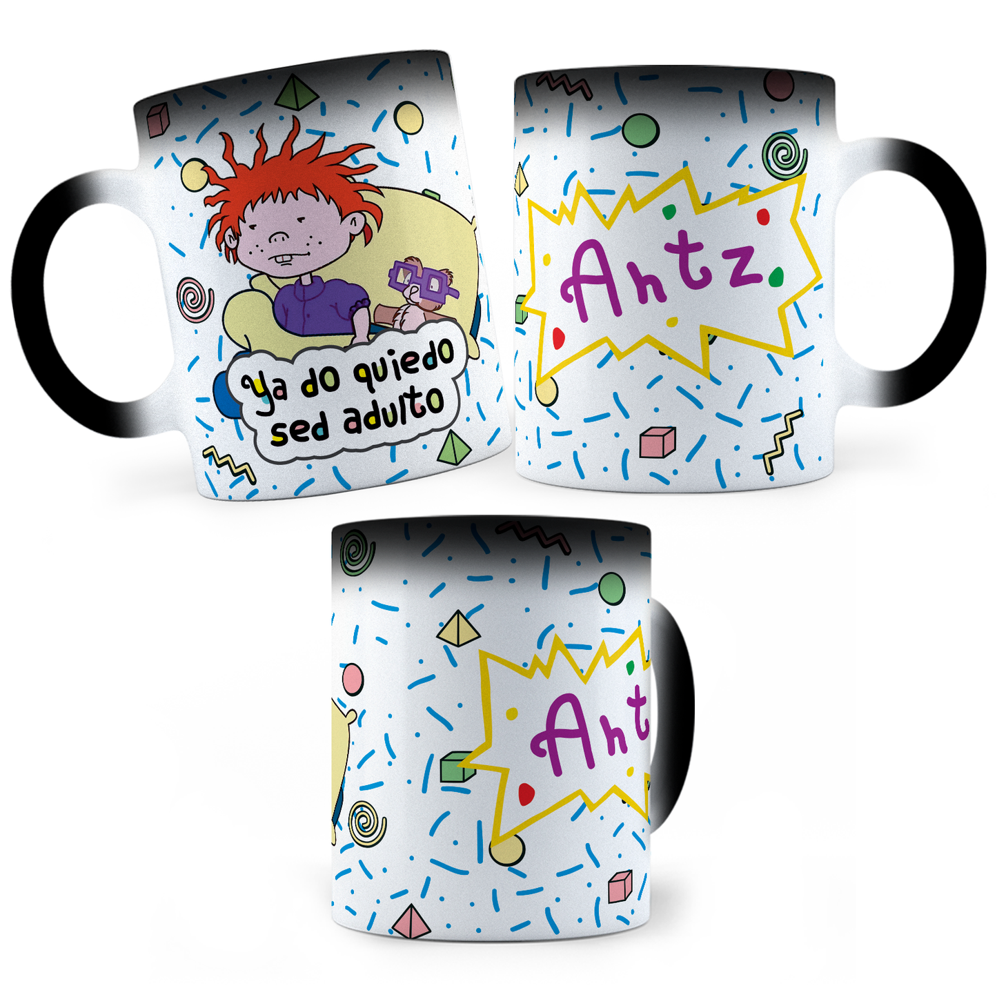 Taza Mágica Carlitos - Ya No Quiero Ser Adulto Personalizada -  Térmica 11 oz (320 ml)