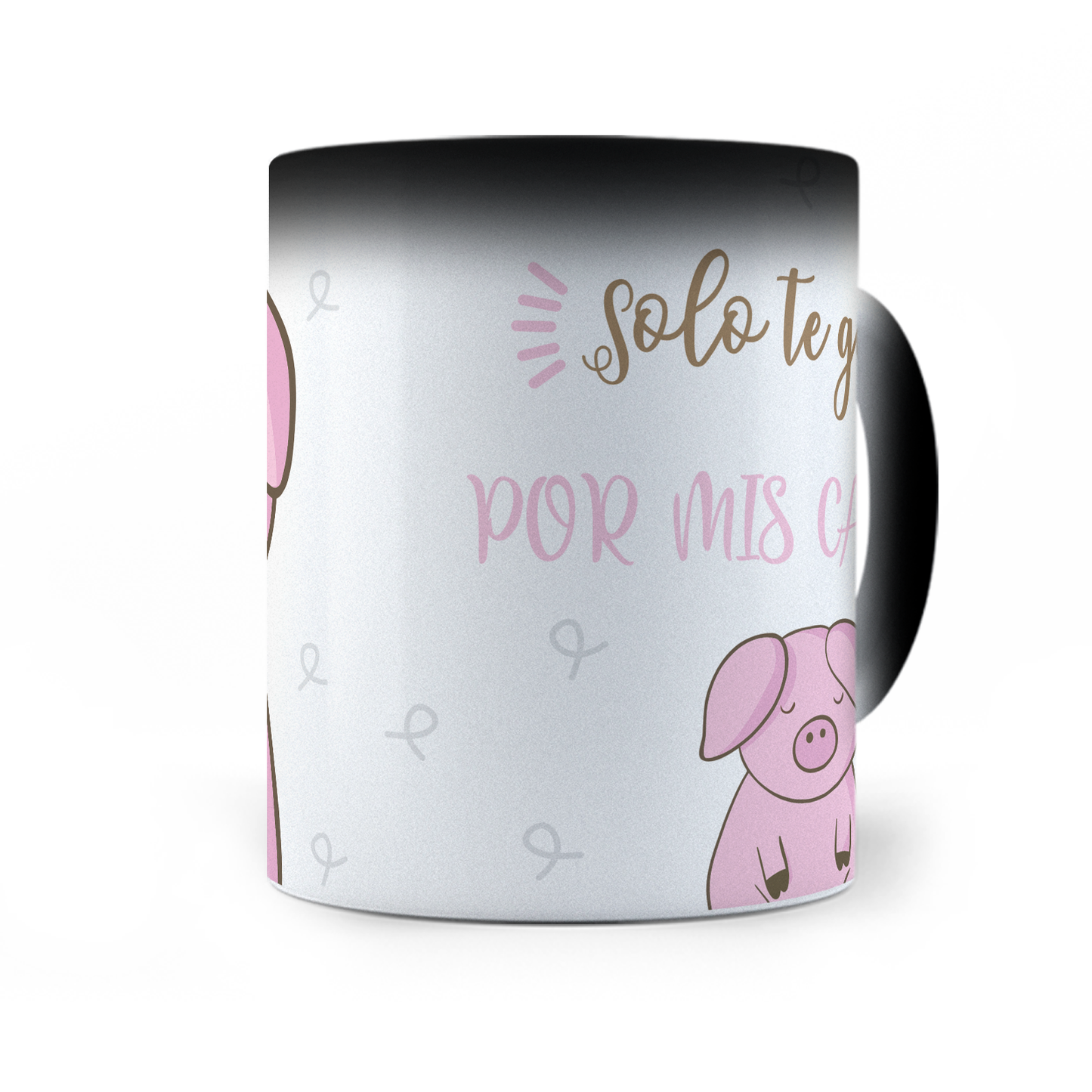 Taza Mágica Solo Te Gusto Por Mis Carnes - Térmica 11 oz (320 ml)