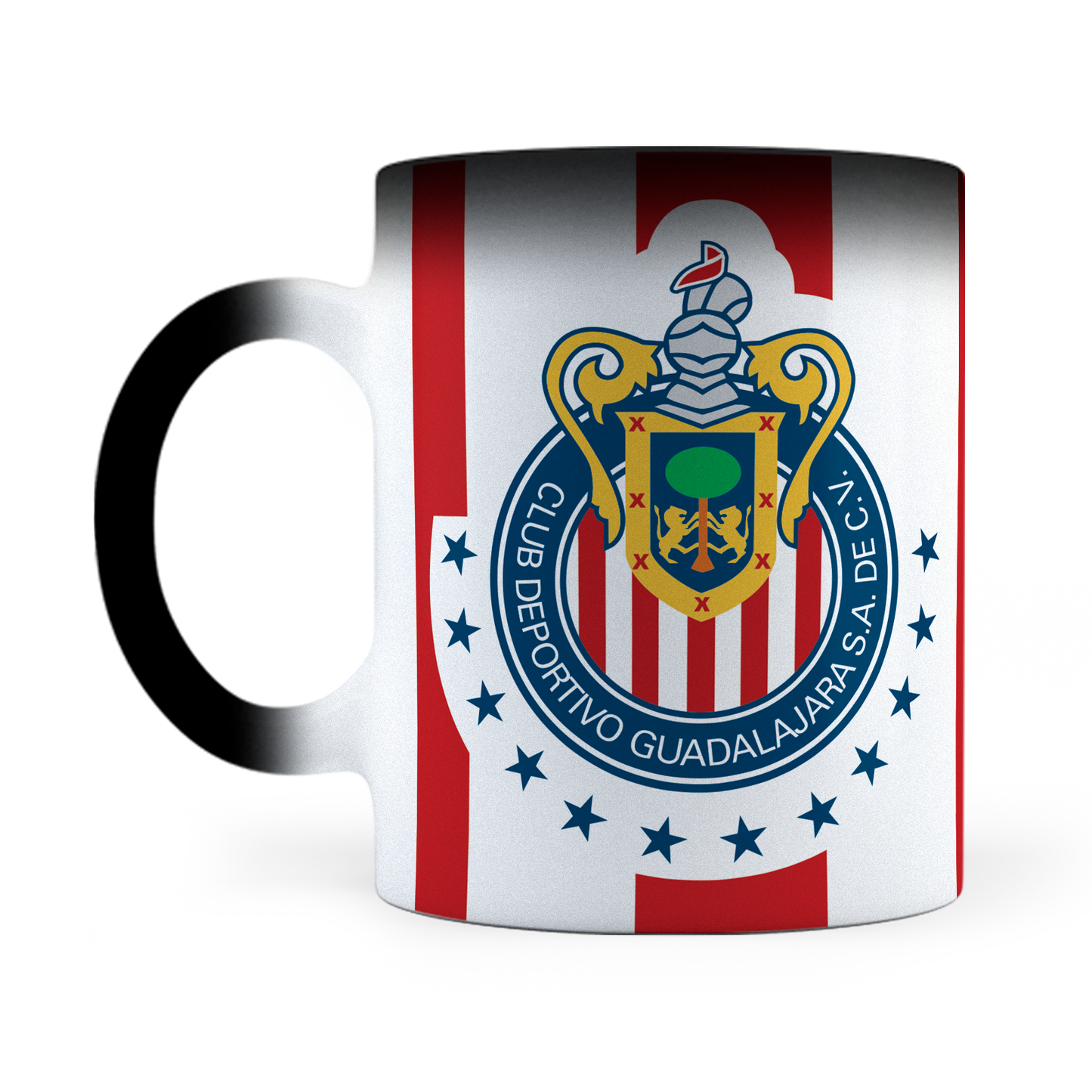 Taza Mágica Chivas Rayadas Del Guadalajara Personalizada - Térmica 11 oz (320 ml)