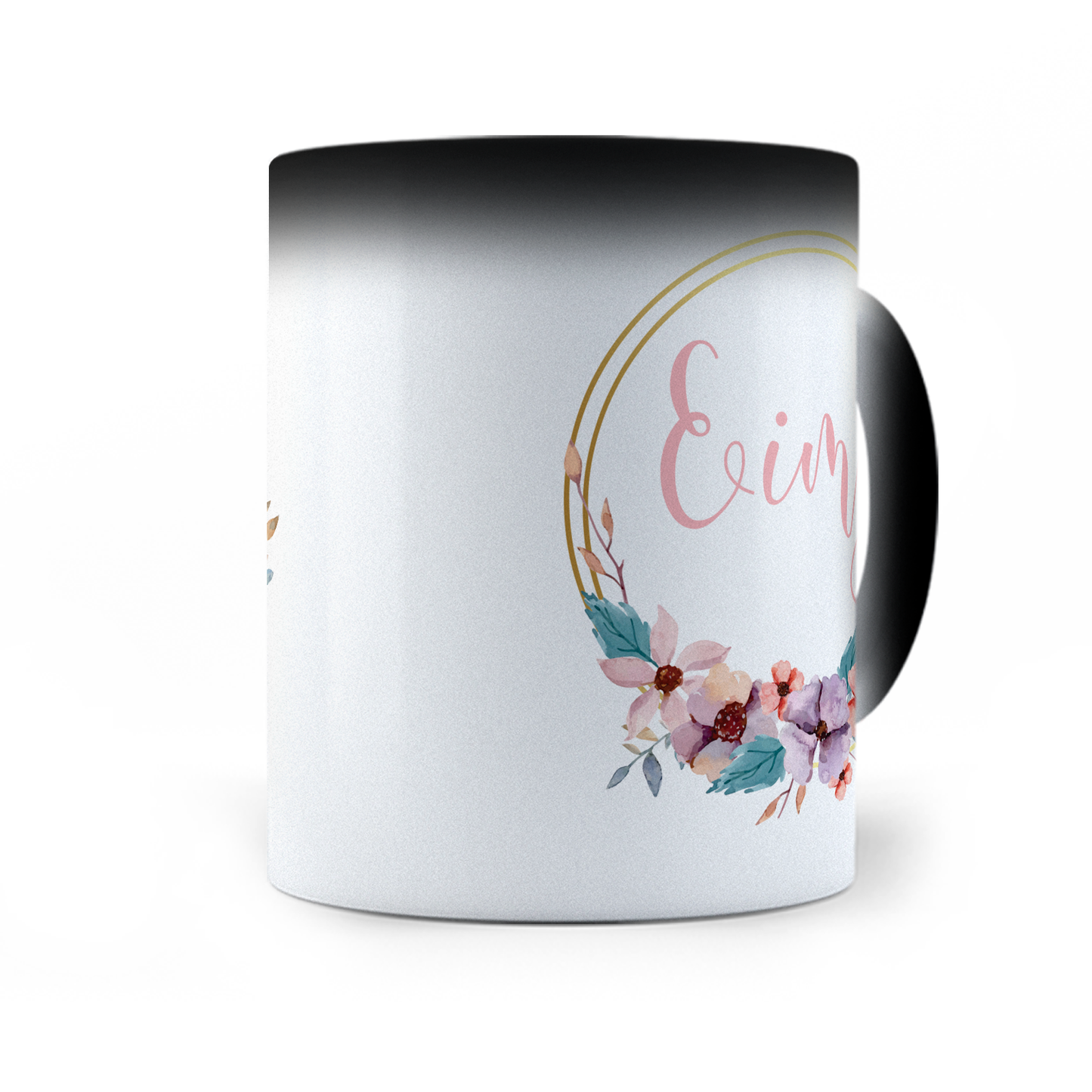 Taza Mágica Flores Personalizada - Térmica 11 oz (320 ml)